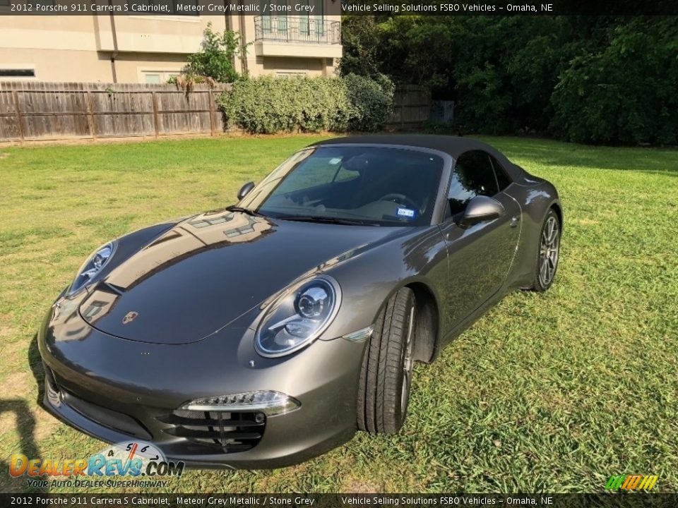 2012 Porsche 911 Carrera S Cabriolet Meteor Grey Metallic / Stone Grey Photo #1