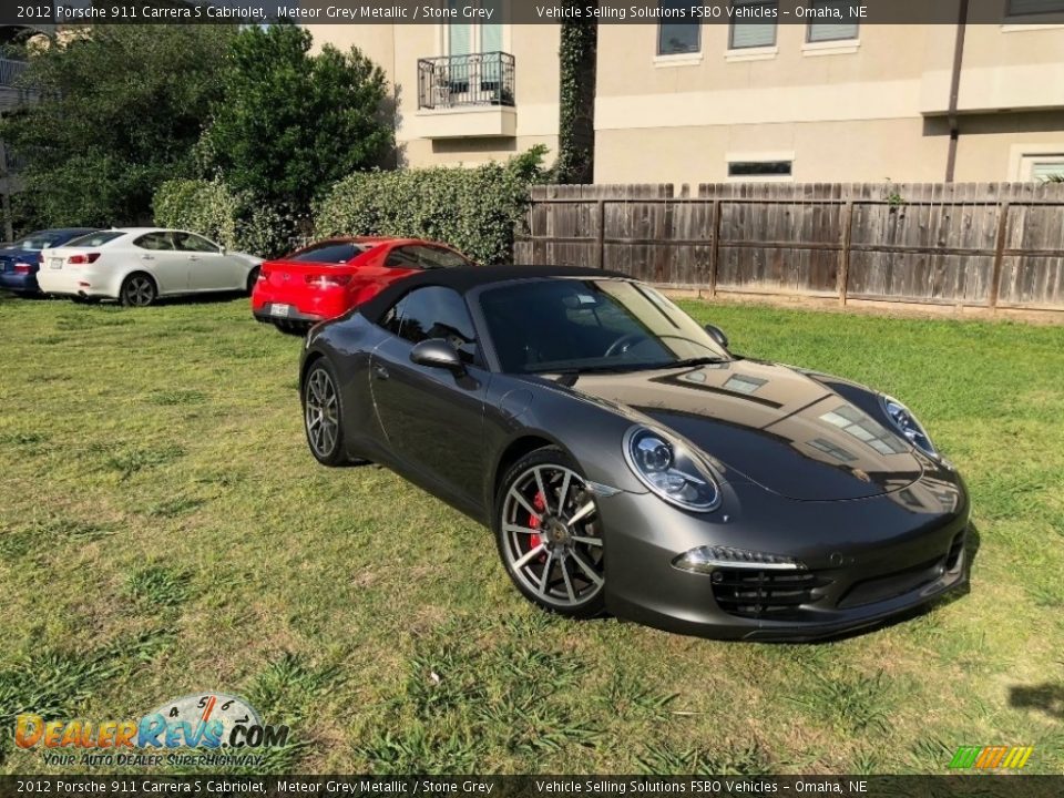 2012 Porsche 911 Carrera S Cabriolet Meteor Grey Metallic / Stone Grey Photo #11