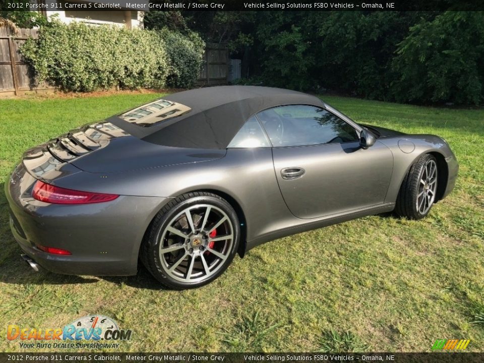 2012 Porsche 911 Carrera S Cabriolet Meteor Grey Metallic / Stone Grey Photo #12