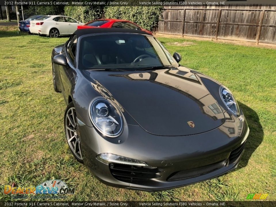 Meteor Grey Metallic 2012 Porsche 911 Carrera S Cabriolet Photo #13