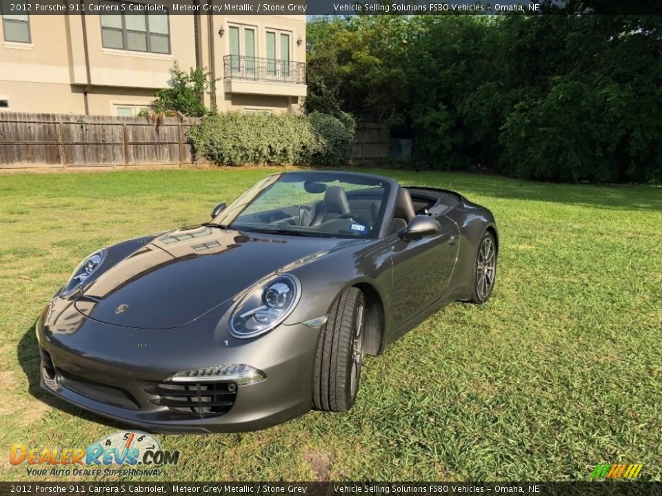 2012 Porsche 911 Carrera S Cabriolet Meteor Grey Metallic / Stone Grey Photo #15