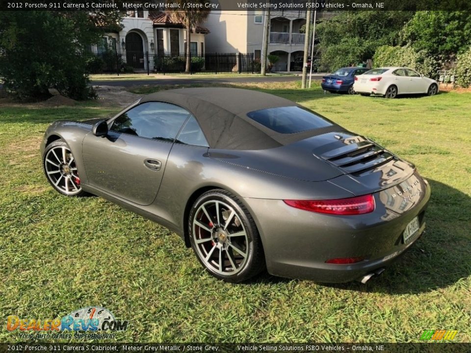 2012 Porsche 911 Carrera S Cabriolet Meteor Grey Metallic / Stone Grey Photo #16