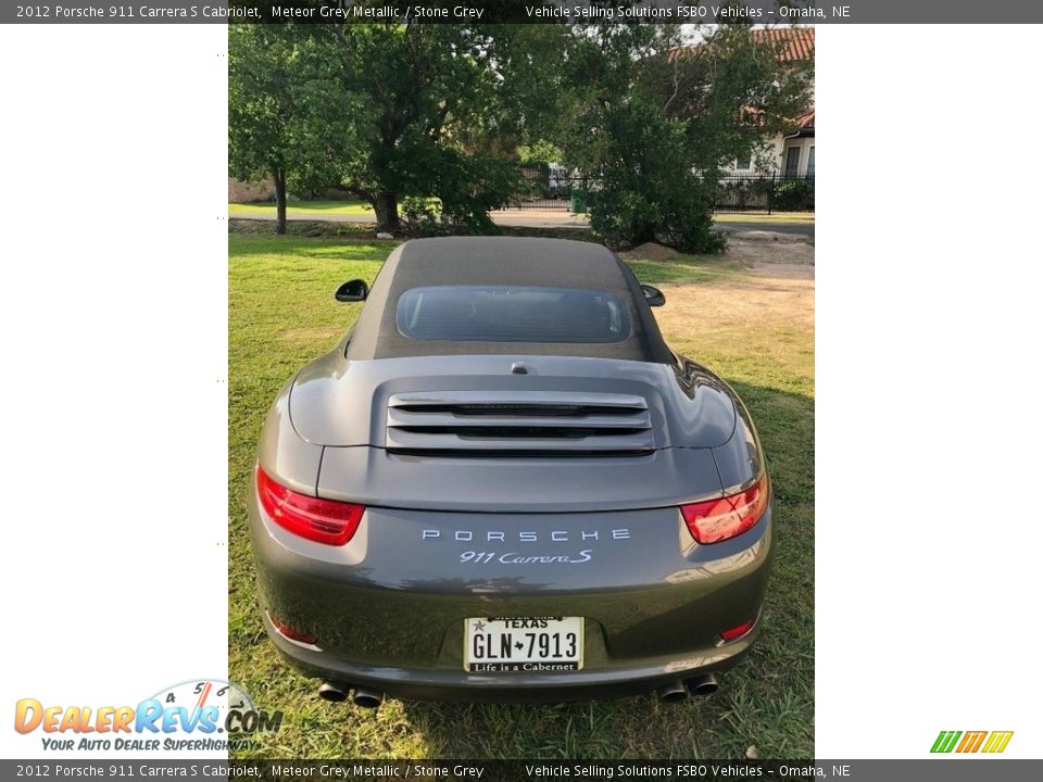 2012 Porsche 911 Carrera S Cabriolet Meteor Grey Metallic / Stone Grey Photo #17