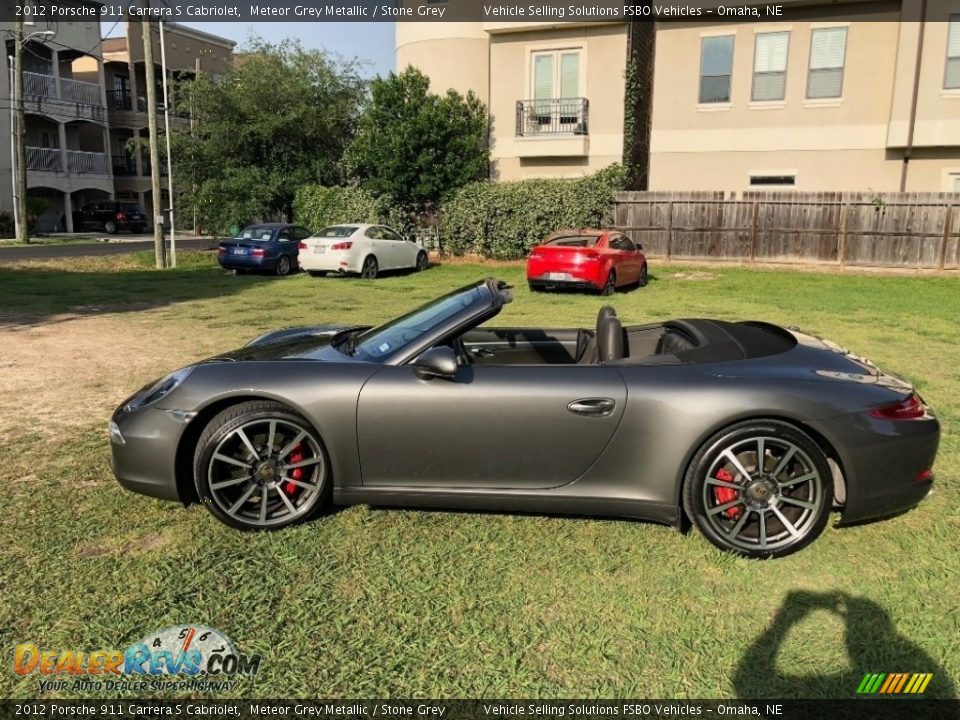 2012 Porsche 911 Carrera S Cabriolet Meteor Grey Metallic / Stone Grey Photo #18