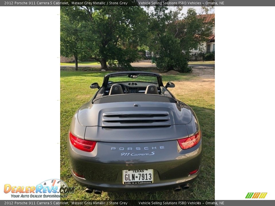 2012 Porsche 911 Carrera S Cabriolet Meteor Grey Metallic / Stone Grey Photo #19