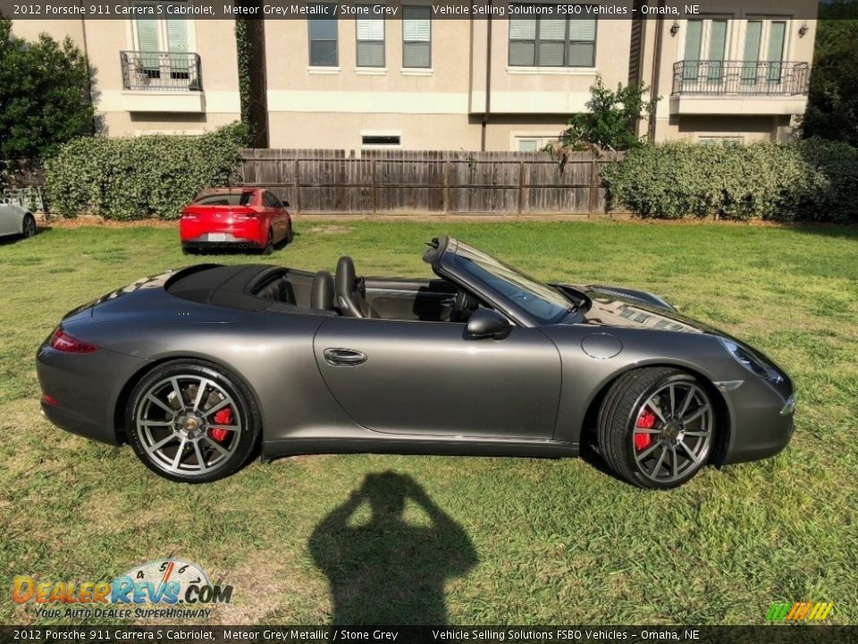 2012 Porsche 911 Carrera S Cabriolet Meteor Grey Metallic / Stone Grey Photo #21