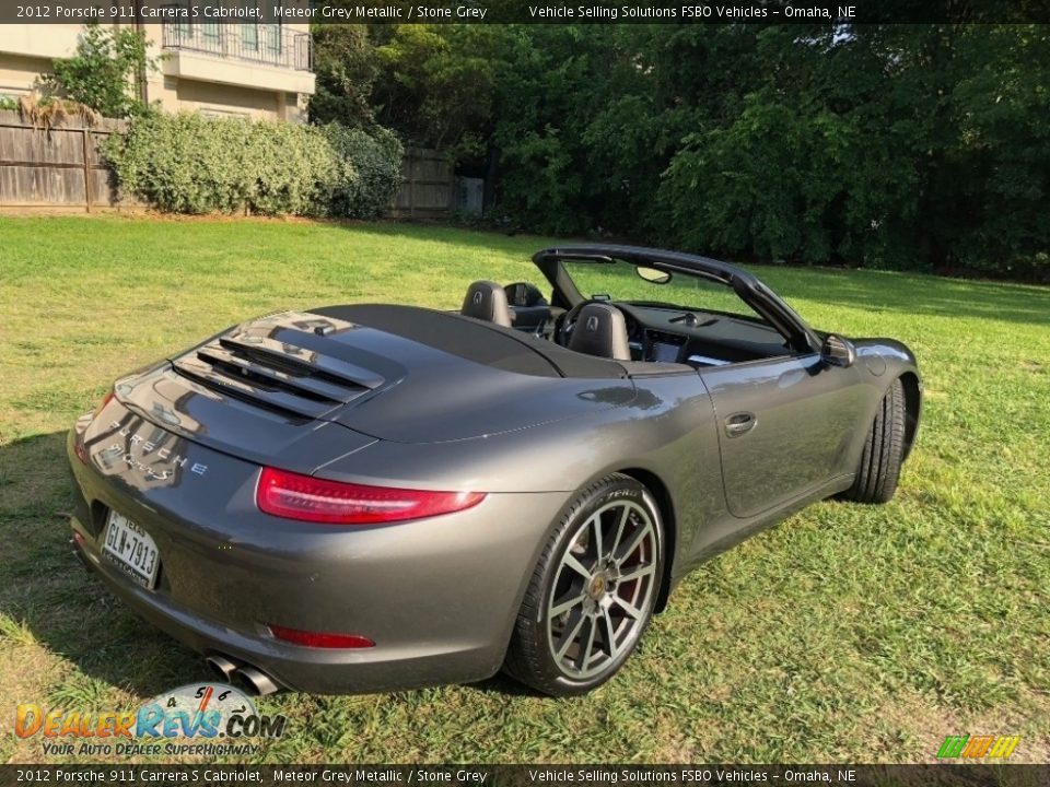 2012 Porsche 911 Carrera S Cabriolet Meteor Grey Metallic / Stone Grey Photo #22