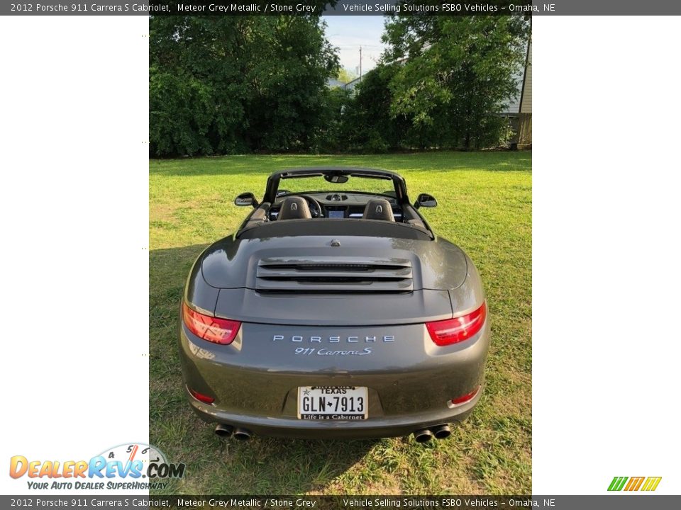 2012 Porsche 911 Carrera S Cabriolet Meteor Grey Metallic / Stone Grey Photo #23