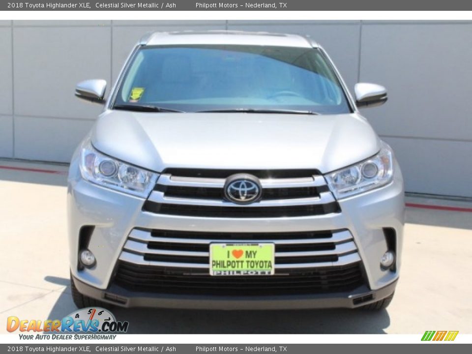2018 Toyota Highlander XLE Celestial Silver Metallic / Ash Photo #2