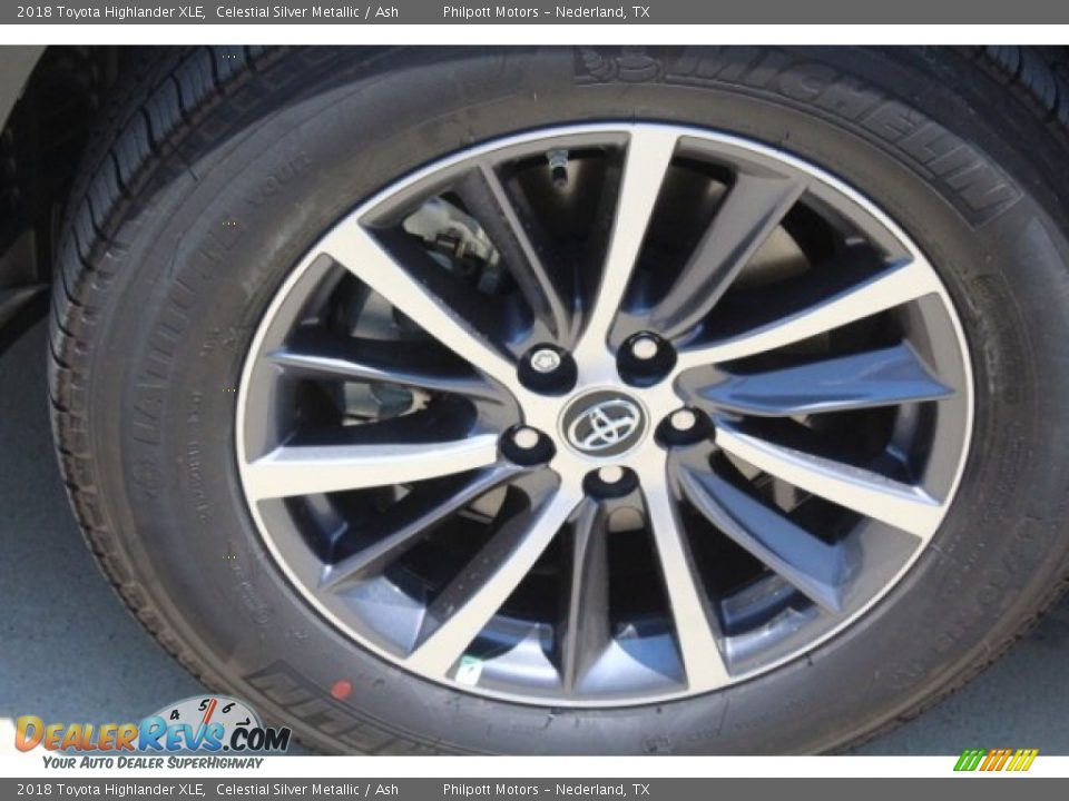 2018 Toyota Highlander XLE Celestial Silver Metallic / Ash Photo #4