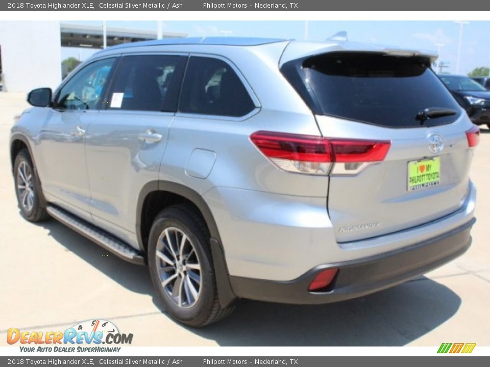 2018 Toyota Highlander XLE Celestial Silver Metallic / Ash Photo #6