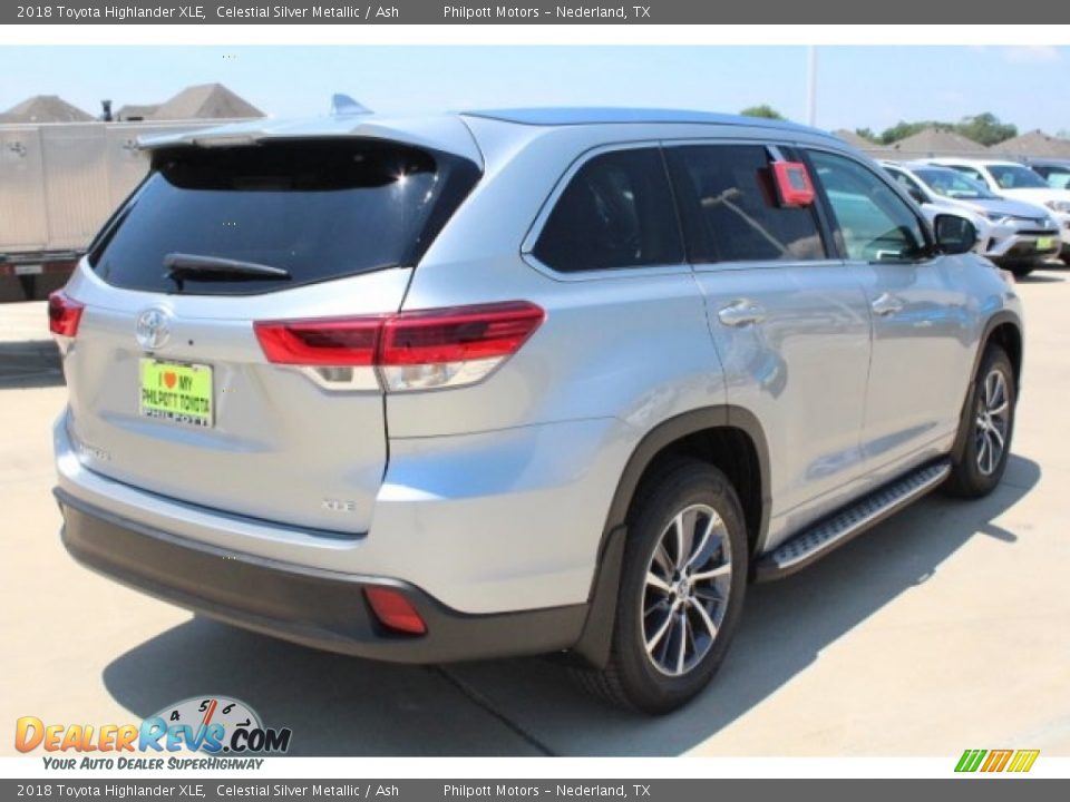 2018 Toyota Highlander XLE Celestial Silver Metallic / Ash Photo #8