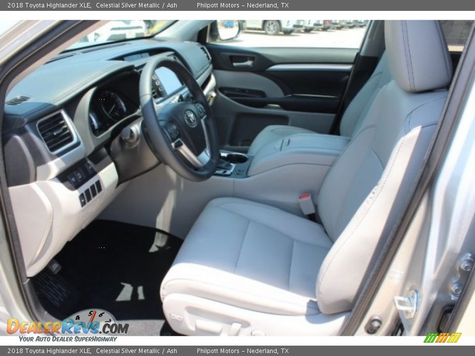 2018 Toyota Highlander XLE Celestial Silver Metallic / Ash Photo #14