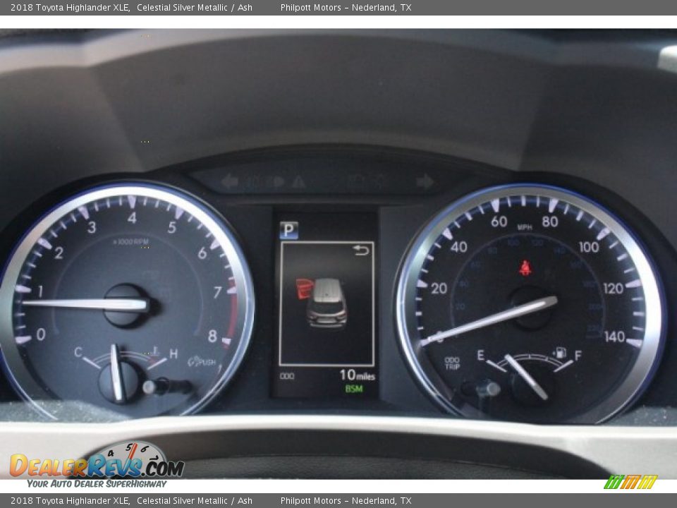 2018 Toyota Highlander XLE Celestial Silver Metallic / Ash Photo #20