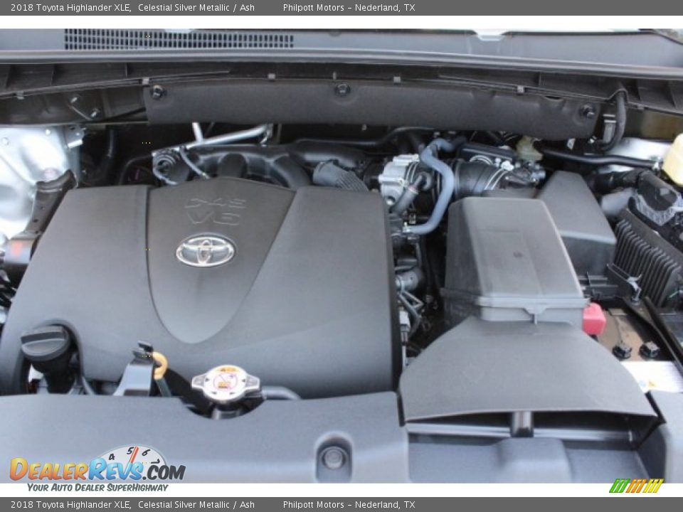 2018 Toyota Highlander XLE Celestial Silver Metallic / Ash Photo #35