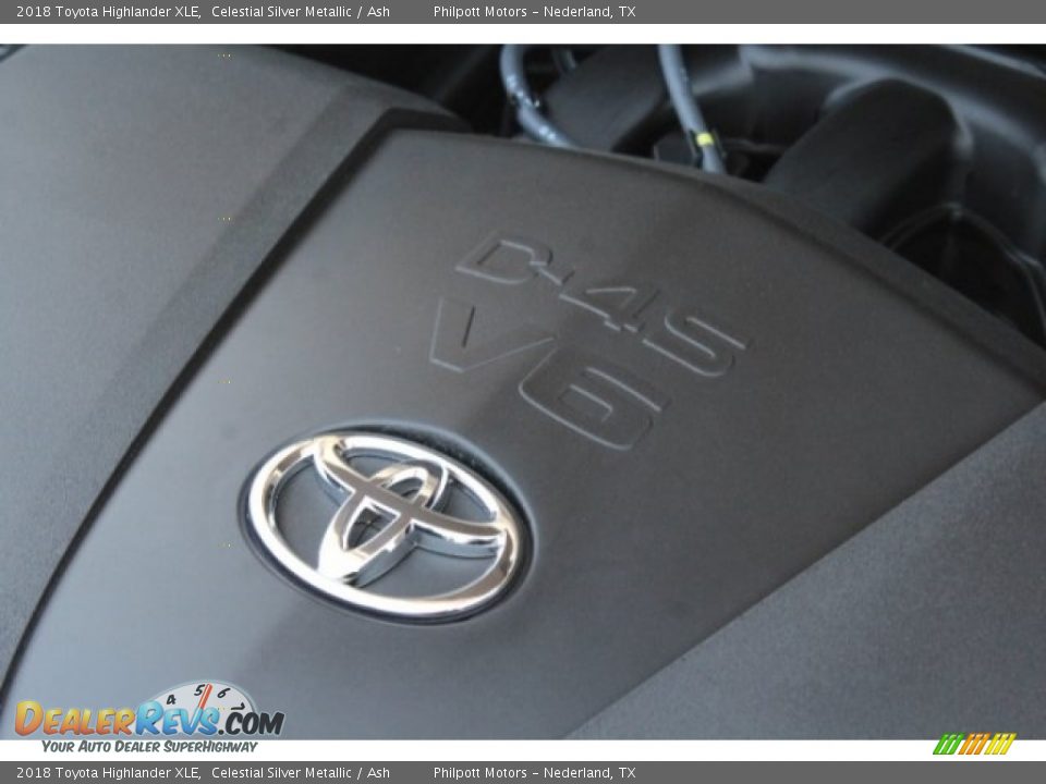 2018 Toyota Highlander XLE Celestial Silver Metallic / Ash Photo #36