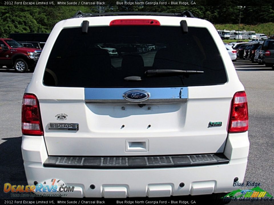 2012 Ford Escape Limited V6 White Suede / Charcoal Black Photo #4