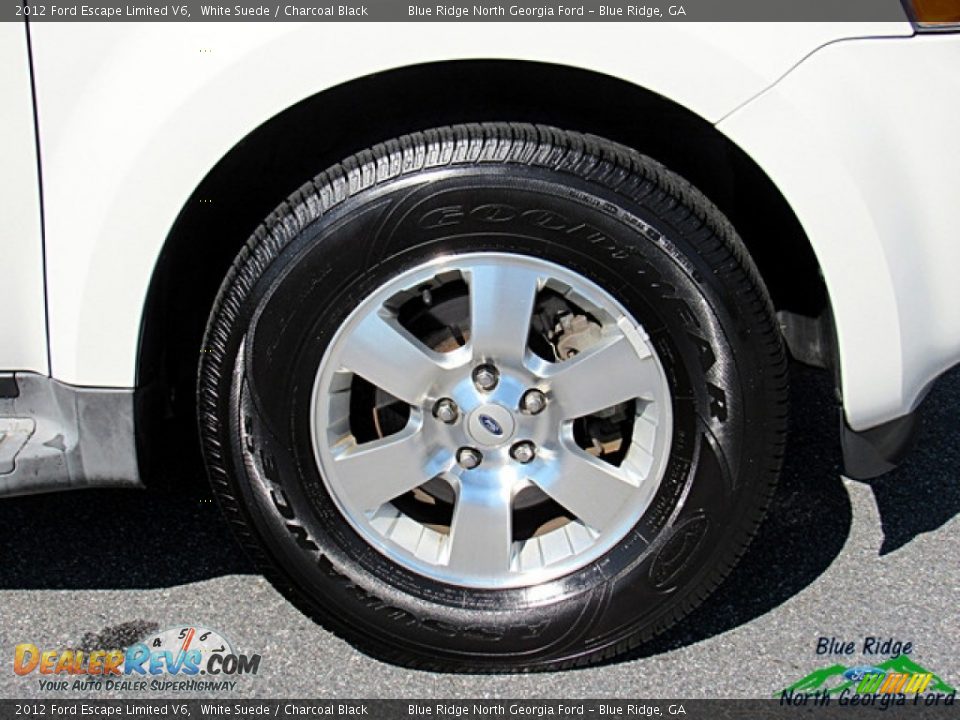 2012 Ford Escape Limited V6 White Suede / Charcoal Black Photo #9
