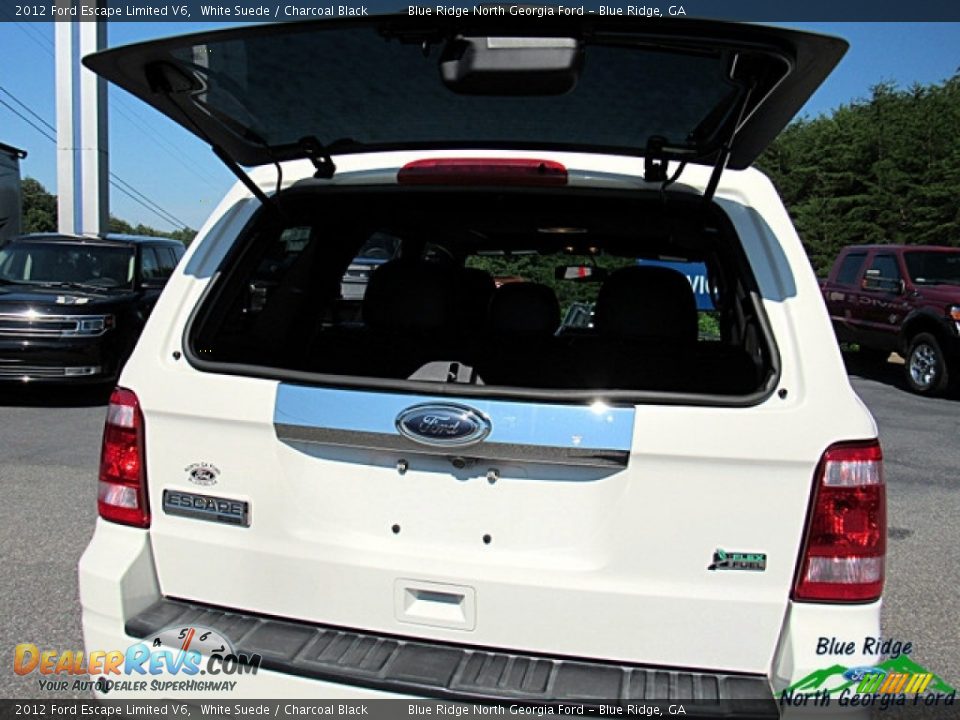 2012 Ford Escape Limited V6 White Suede / Charcoal Black Photo #15