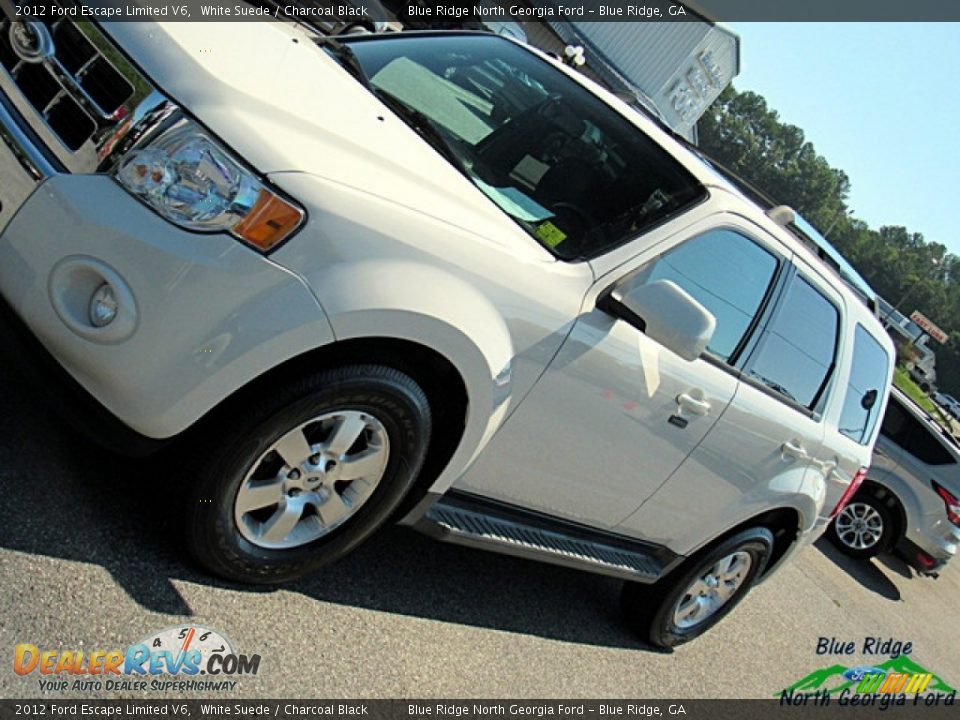 2012 Ford Escape Limited V6 White Suede / Charcoal Black Photo #31