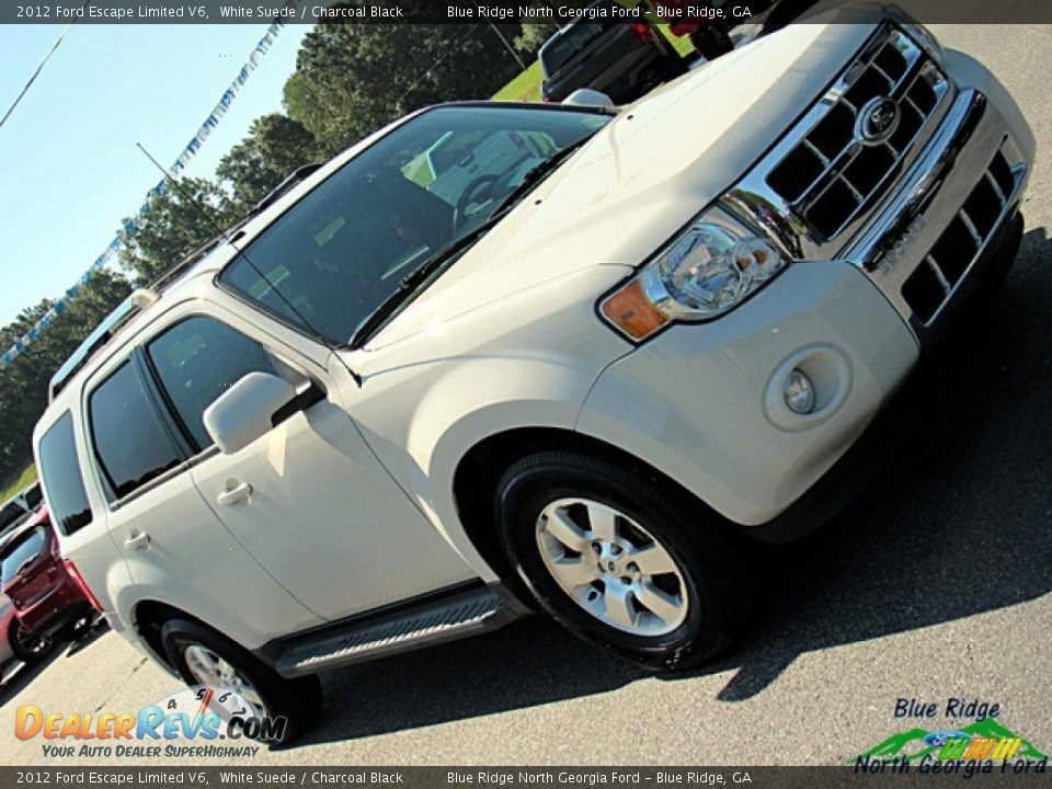2012 Ford Escape Limited V6 White Suede / Charcoal Black Photo #32