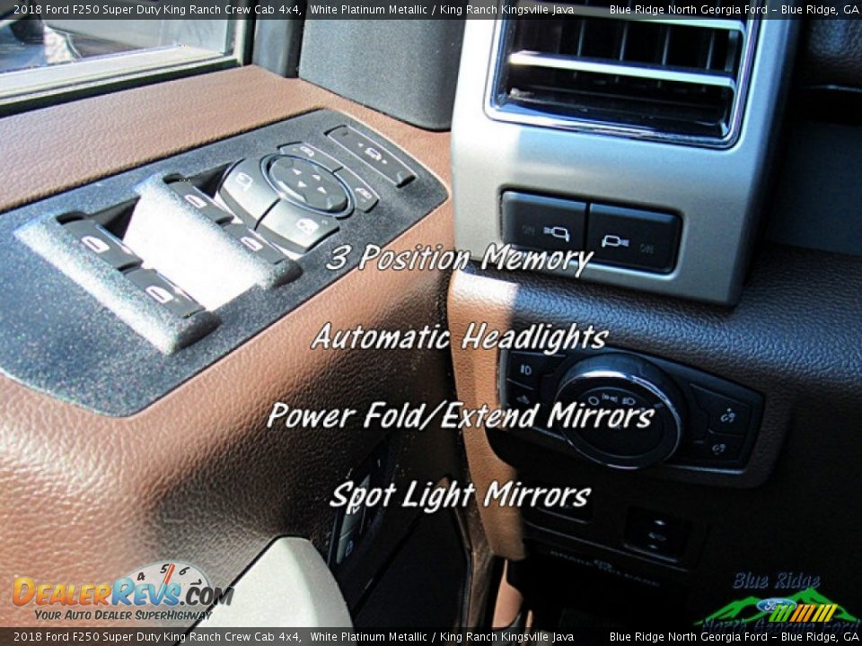 2018 Ford F250 Super Duty King Ranch Crew Cab 4x4 White Platinum Metallic / King Ranch Kingsville Java Photo #22