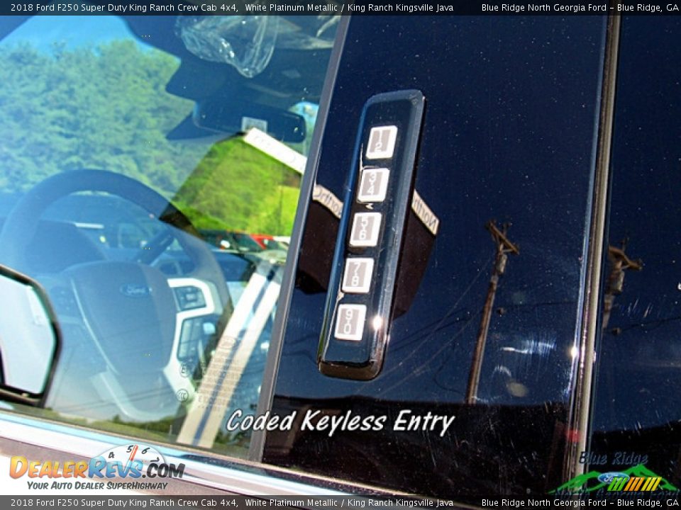 2018 Ford F250 Super Duty King Ranch Crew Cab 4x4 White Platinum Metallic / King Ranch Kingsville Java Photo #25