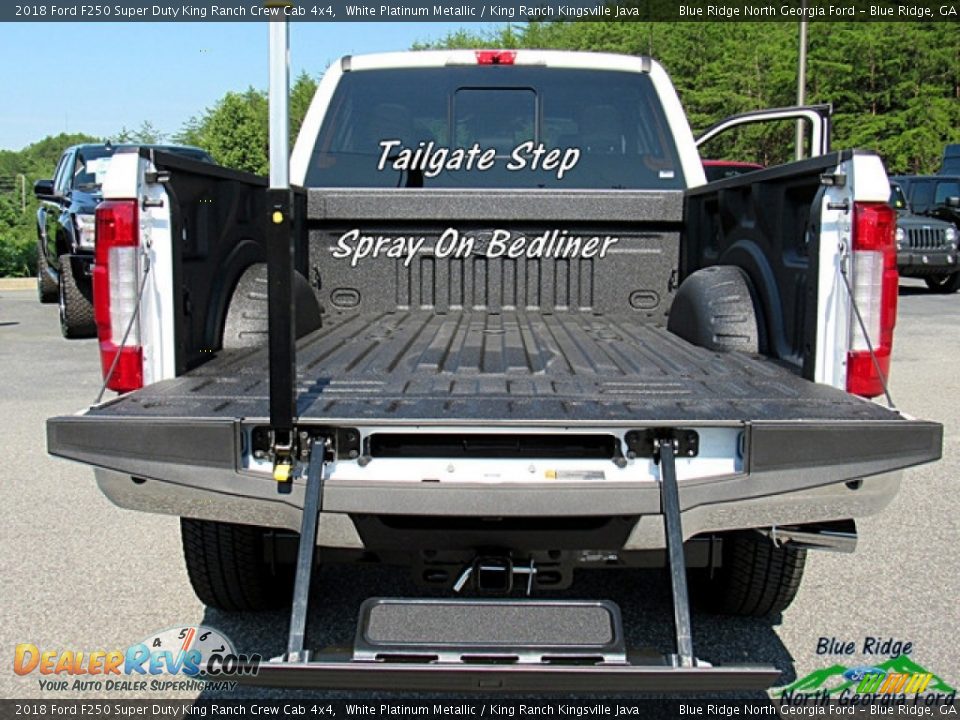 2018 Ford F250 Super Duty King Ranch Crew Cab 4x4 White Platinum Metallic / King Ranch Kingsville Java Photo #26