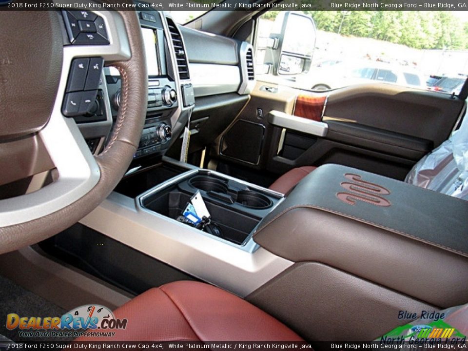 2018 Ford F250 Super Duty King Ranch Crew Cab 4x4 White Platinum Metallic / King Ranch Kingsville Java Photo #27