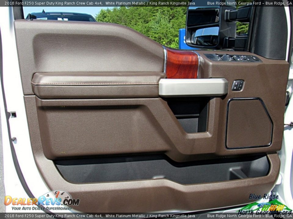 2018 Ford F250 Super Duty King Ranch Crew Cab 4x4 White Platinum Metallic / King Ranch Kingsville Java Photo #31