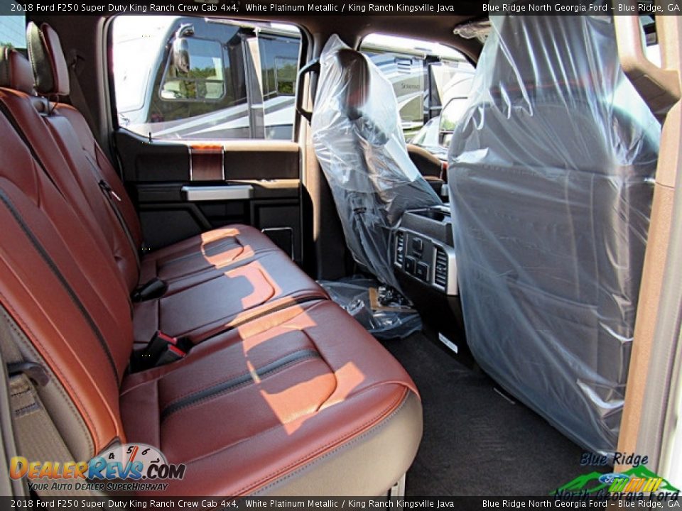 2018 Ford F250 Super Duty King Ranch Crew Cab 4x4 White Platinum Metallic / King Ranch Kingsville Java Photo #34