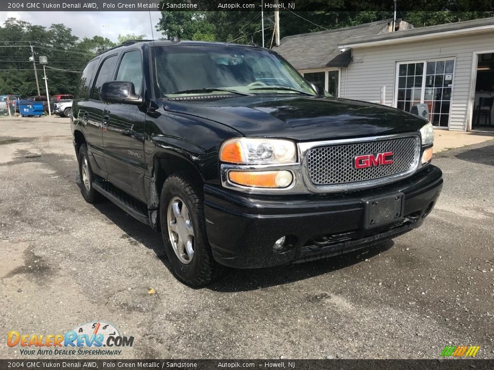 2004 GMC Yukon Denali AWD Polo Green Metallic / Sandstone Photo #11