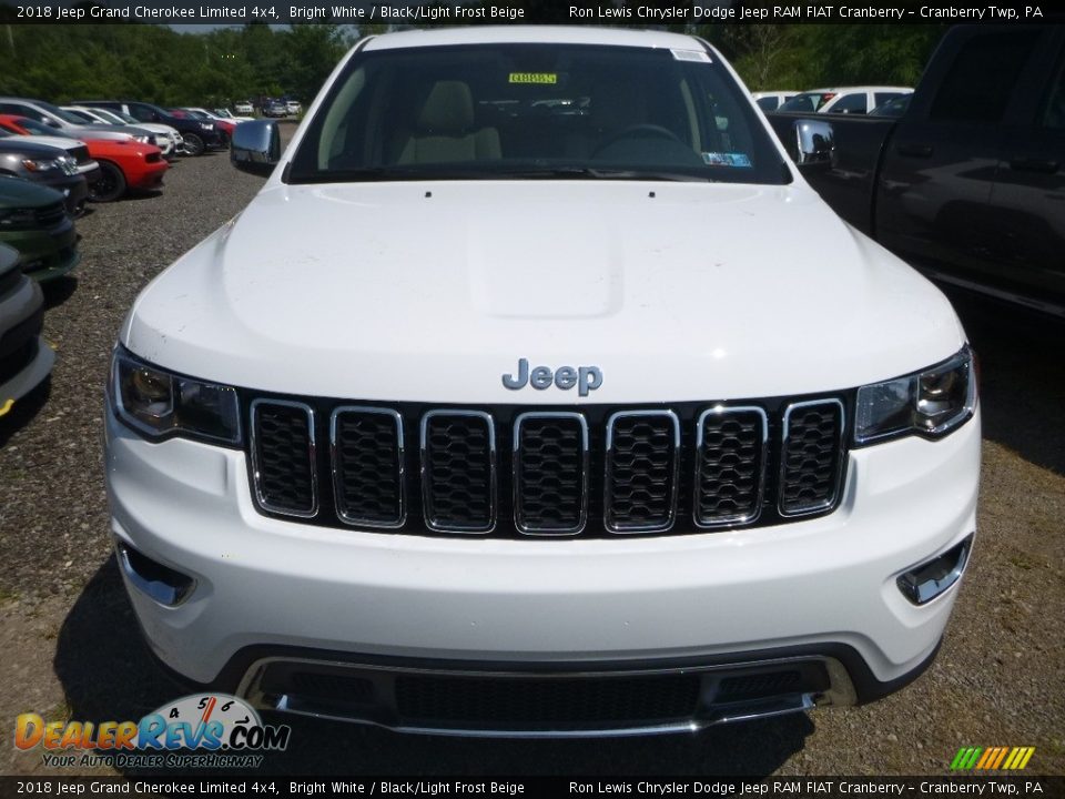 2018 Jeep Grand Cherokee Limited 4x4 Bright White / Black/Light Frost Beige Photo #7