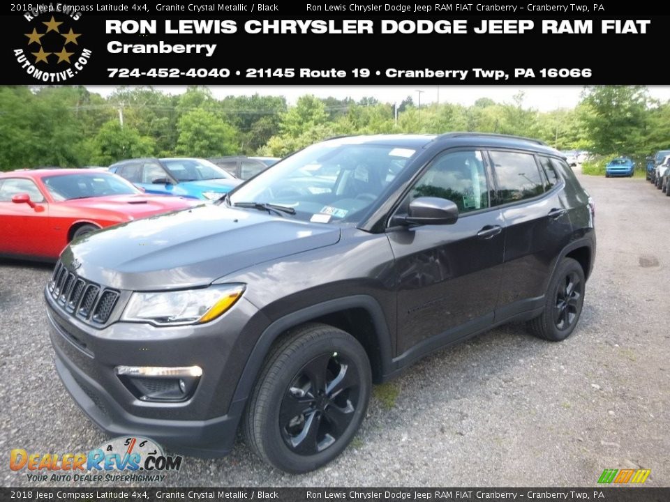 2018 Jeep Compass Latitude 4x4 Granite Crystal Metallic / Black Photo #1