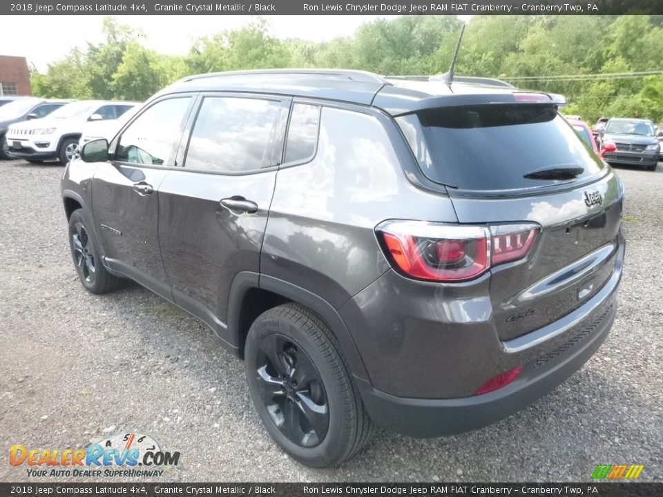 2018 Jeep Compass Latitude 4x4 Granite Crystal Metallic / Black Photo #3