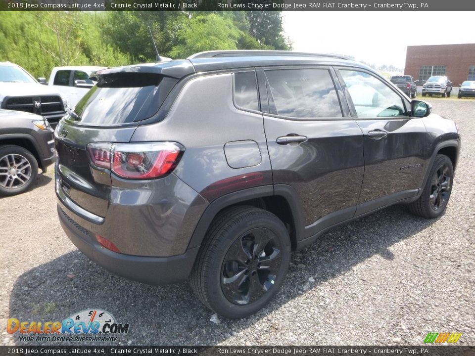 2018 Jeep Compass Latitude 4x4 Granite Crystal Metallic / Black Photo #5