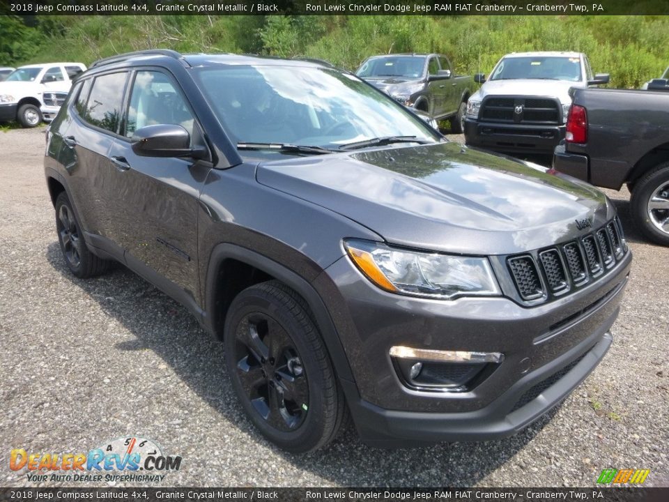 2018 Jeep Compass Latitude 4x4 Granite Crystal Metallic / Black Photo #7