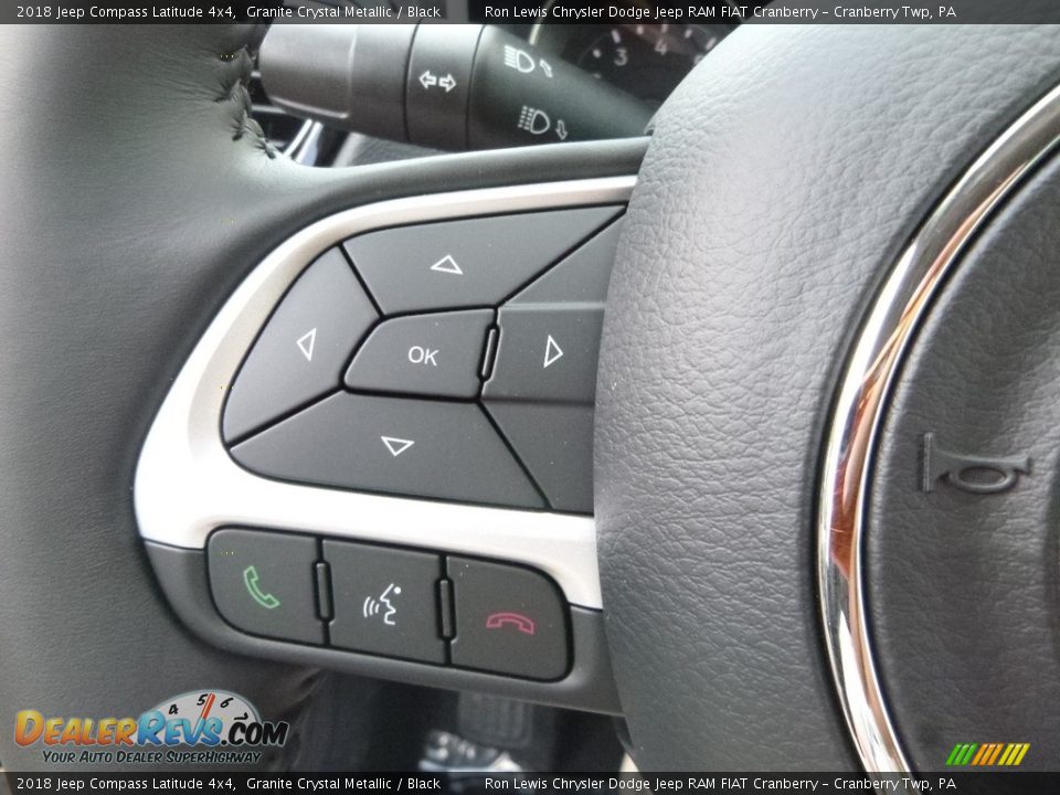 2018 Jeep Compass Latitude 4x4 Granite Crystal Metallic / Black Photo #18