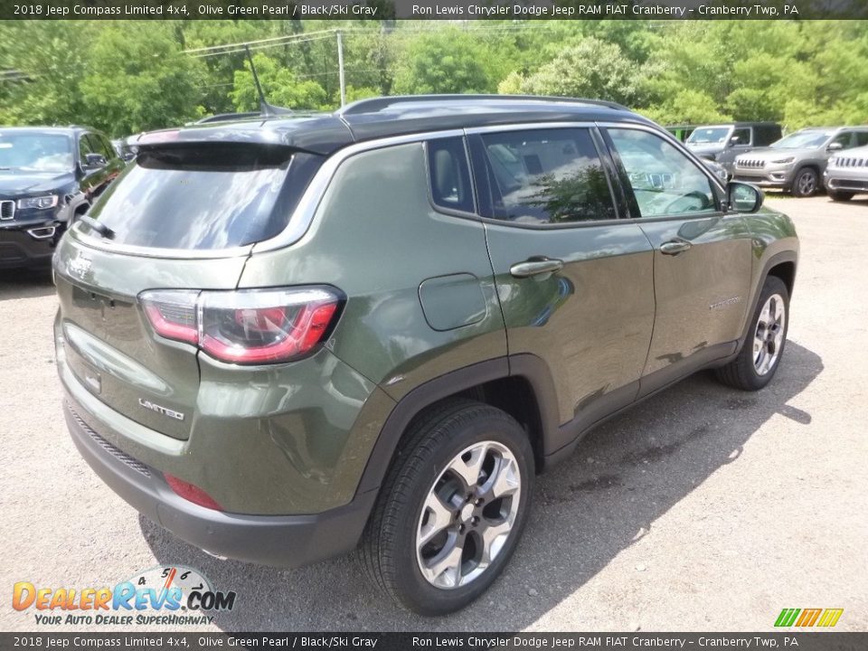 2018 Jeep Compass Limited 4x4 Olive Green Pearl / Black/Ski Gray Photo #5