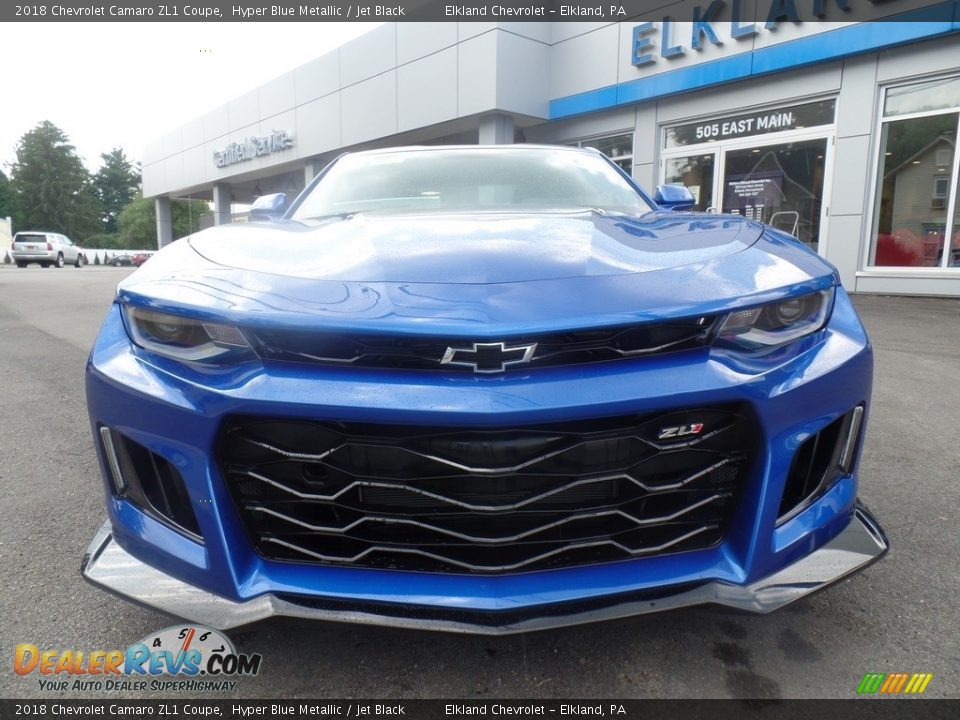 2018 Chevrolet Camaro ZL1 Coupe Hyper Blue Metallic / Jet Black Photo #2