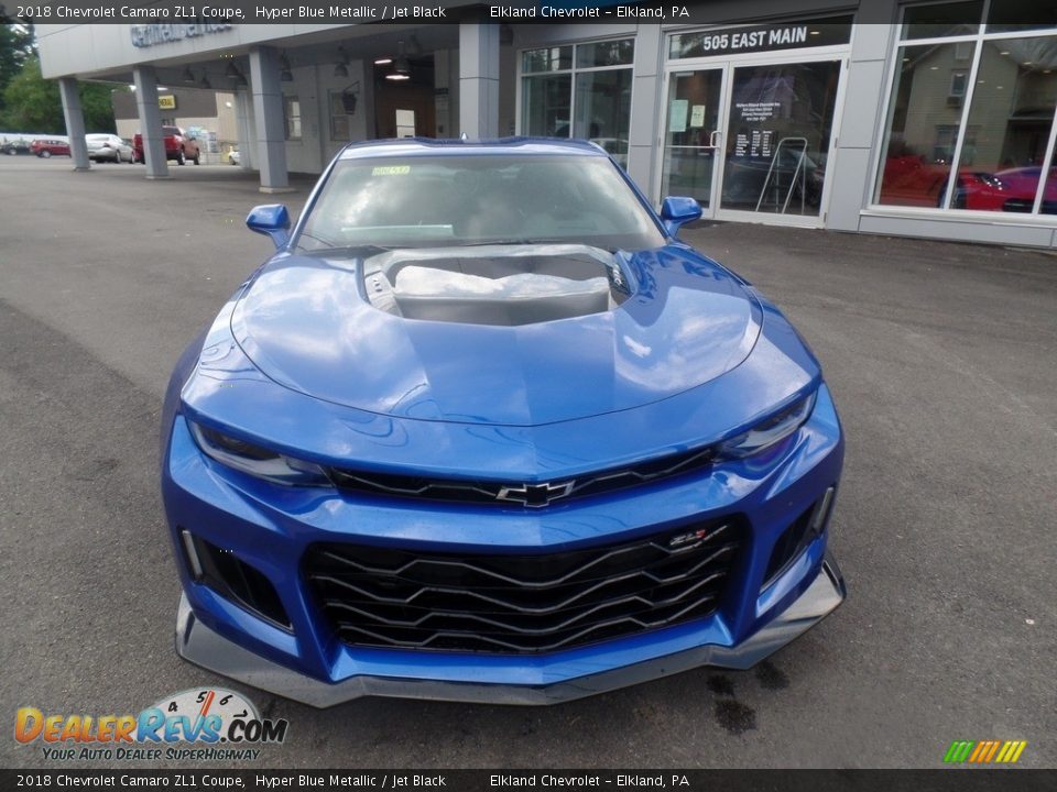 2018 Chevrolet Camaro ZL1 Coupe Hyper Blue Metallic / Jet Black Photo #5