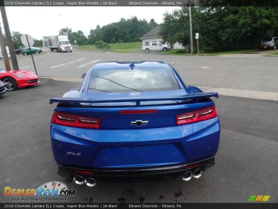 2018 Chevrolet Camaro ZL1 Coupe Hyper Blue Metallic / Jet Black Photo #9