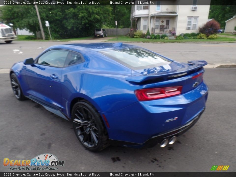 2018 Chevrolet Camaro ZL1 Coupe Hyper Blue Metallic / Jet Black Photo #10