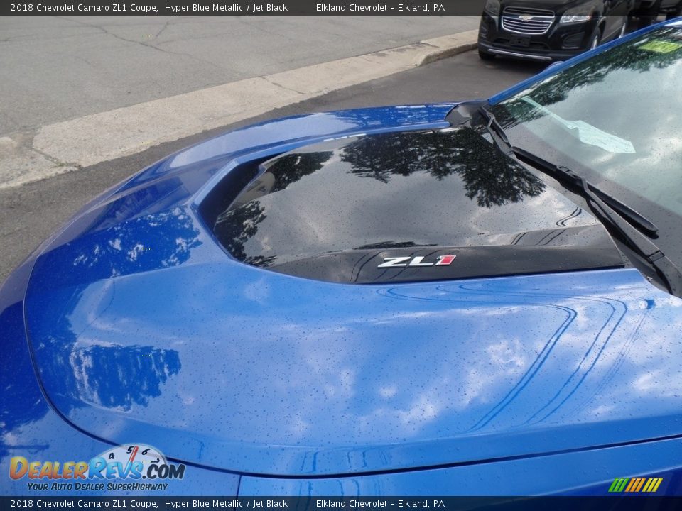 2018 Chevrolet Camaro ZL1 Coupe Hyper Blue Metallic / Jet Black Photo #14