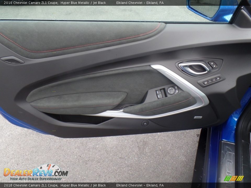 2018 Chevrolet Camaro ZL1 Coupe Hyper Blue Metallic / Jet Black Photo #16