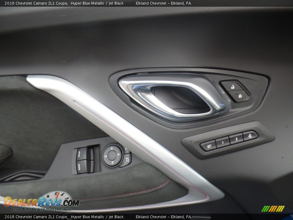 2018 Chevrolet Camaro ZL1 Coupe Hyper Blue Metallic / Jet Black Photo #17