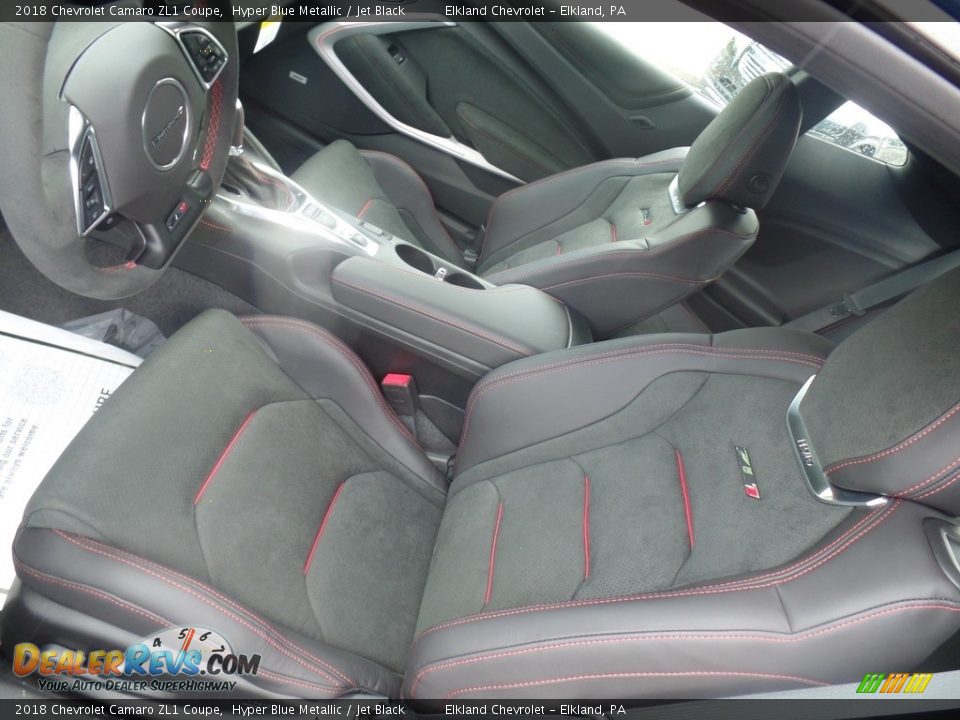 2018 Chevrolet Camaro ZL1 Coupe Hyper Blue Metallic / Jet Black Photo #19
