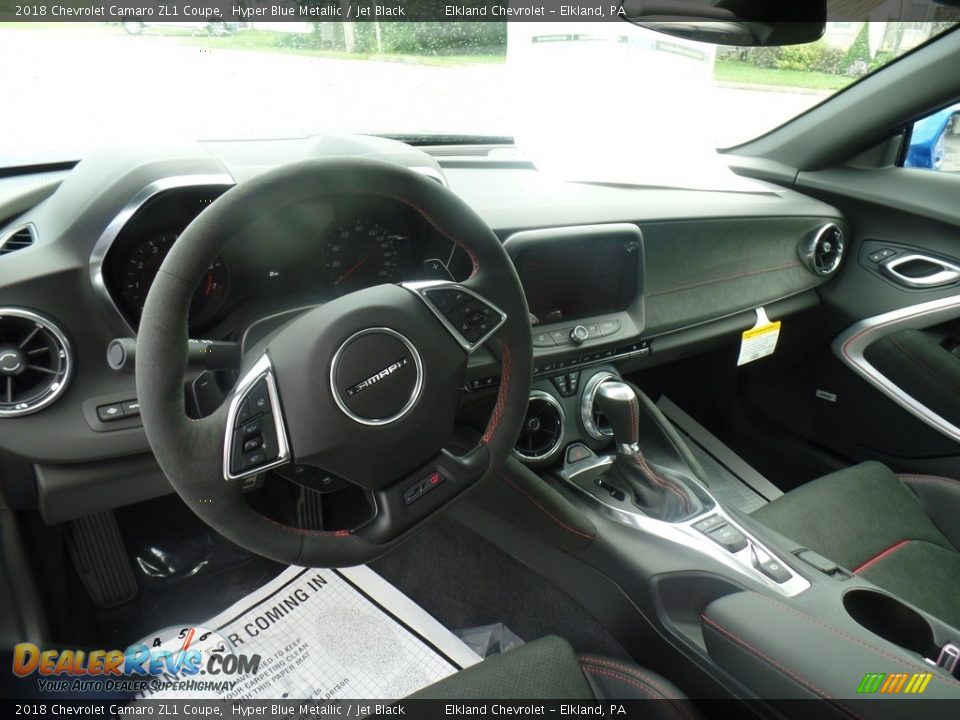 2018 Chevrolet Camaro ZL1 Coupe Hyper Blue Metallic / Jet Black Photo #20