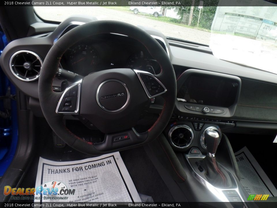 2018 Chevrolet Camaro ZL1 Coupe Hyper Blue Metallic / Jet Black Photo #21