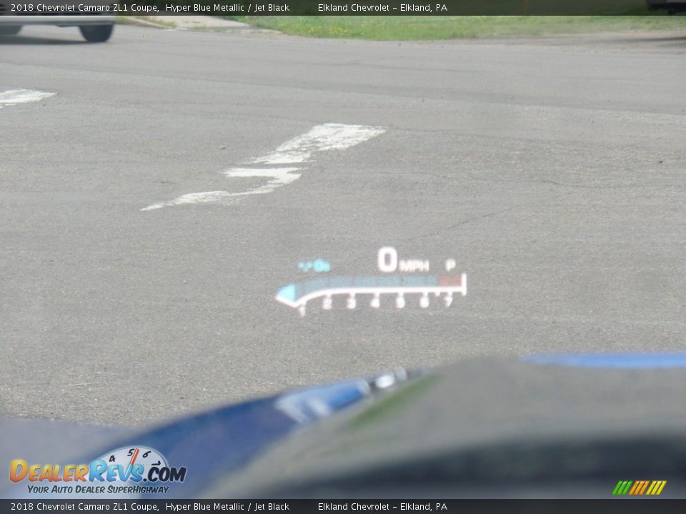 2018 Chevrolet Camaro ZL1 Coupe Hyper Blue Metallic / Jet Black Photo #29